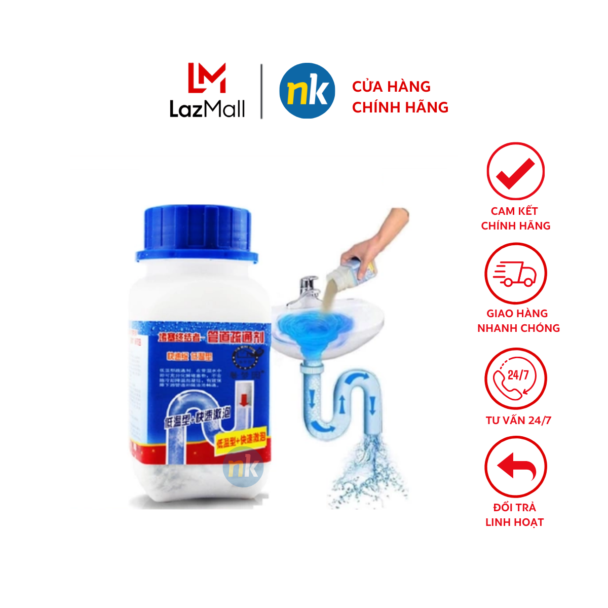 Bột Thông Cống, Thông Cầu, Tolet, Bồn Cầu,Lavabo Cực Mạnh Chai Lớn Siêu Thần Thánh Thế Hệ Mới, Shop Uy Tín, Cam Kết Chất Lương Siêu Tốt