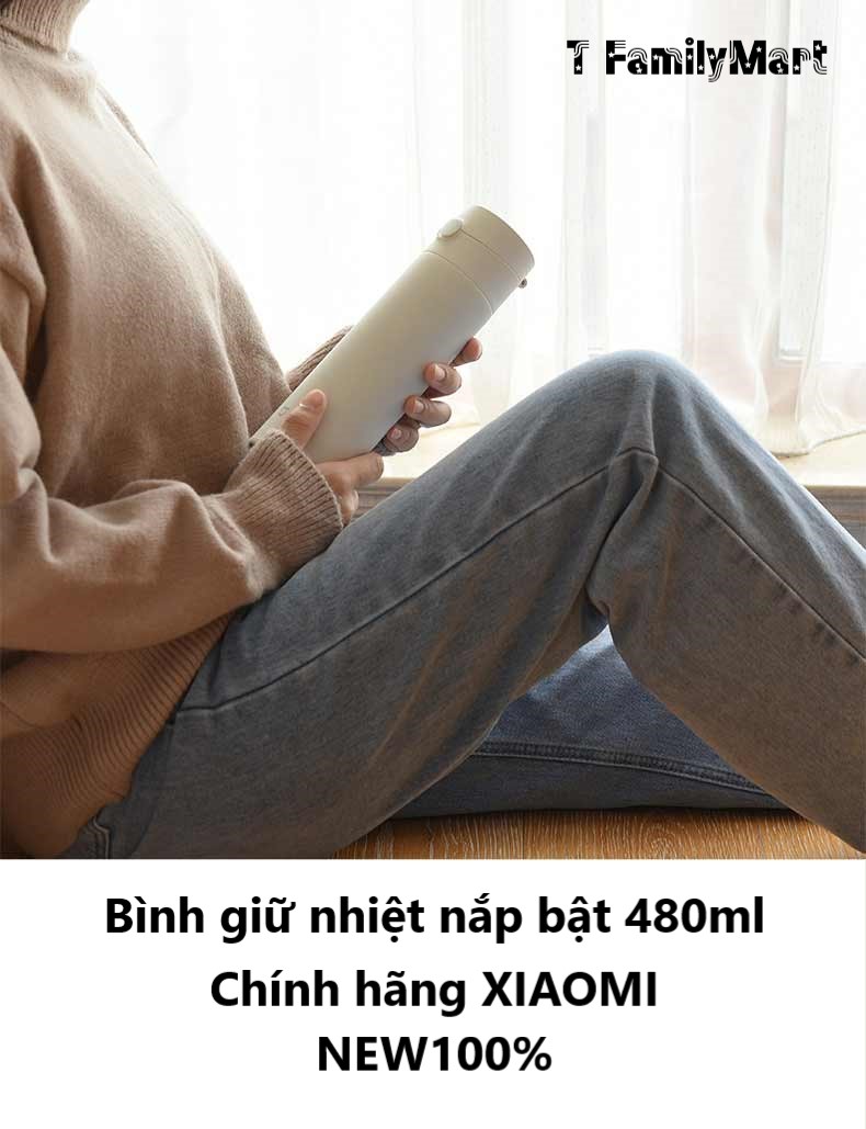 Bình giữ nhiệt Xiaomi Mijia nắp bật 480ml-T FamilyMart