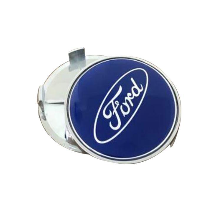 1 chiếc logo chụp mâm, ốp lazang bánh xe ô tô, xe hơi Ford đường kính 68mm FORD68-X ( Màu xanh)
