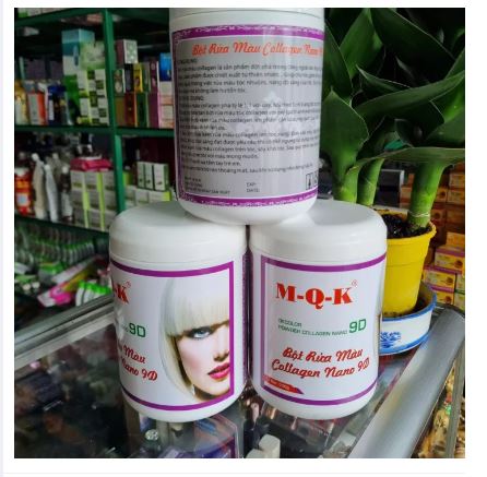 Bột tẩy tóc 9d nano collagen