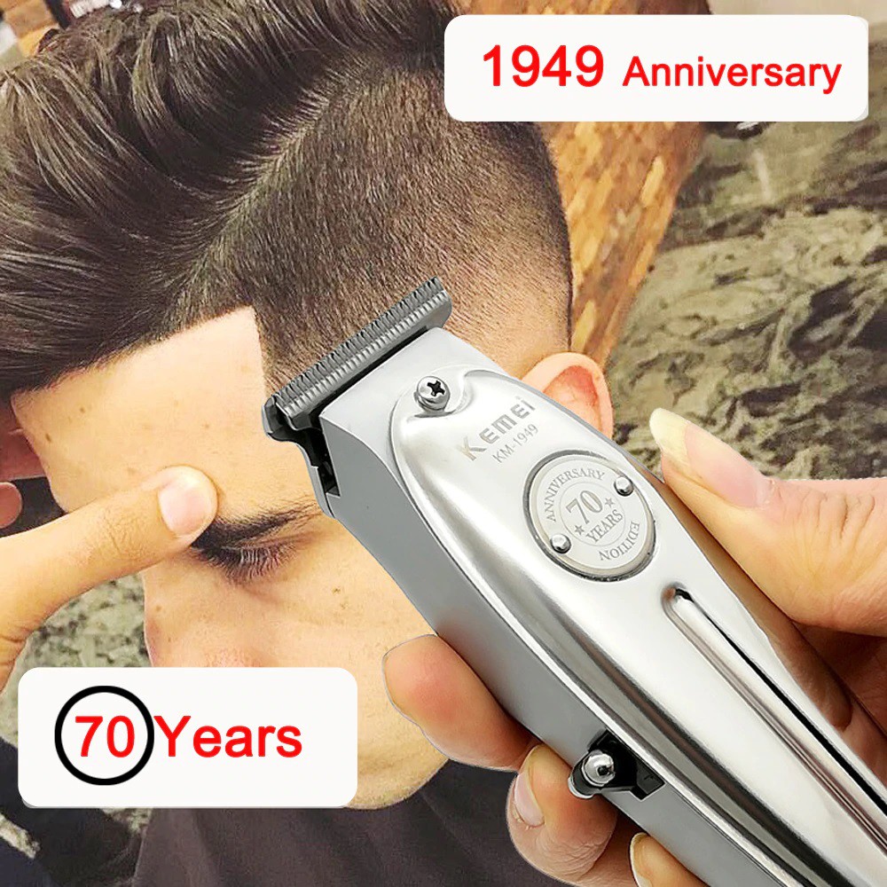 Tông đơ chấn viền Kemei KM-1949 không dây chuyên nghiệp,có thể khắc tatoo, cạo trắng... - hàng phân phối chính thức,