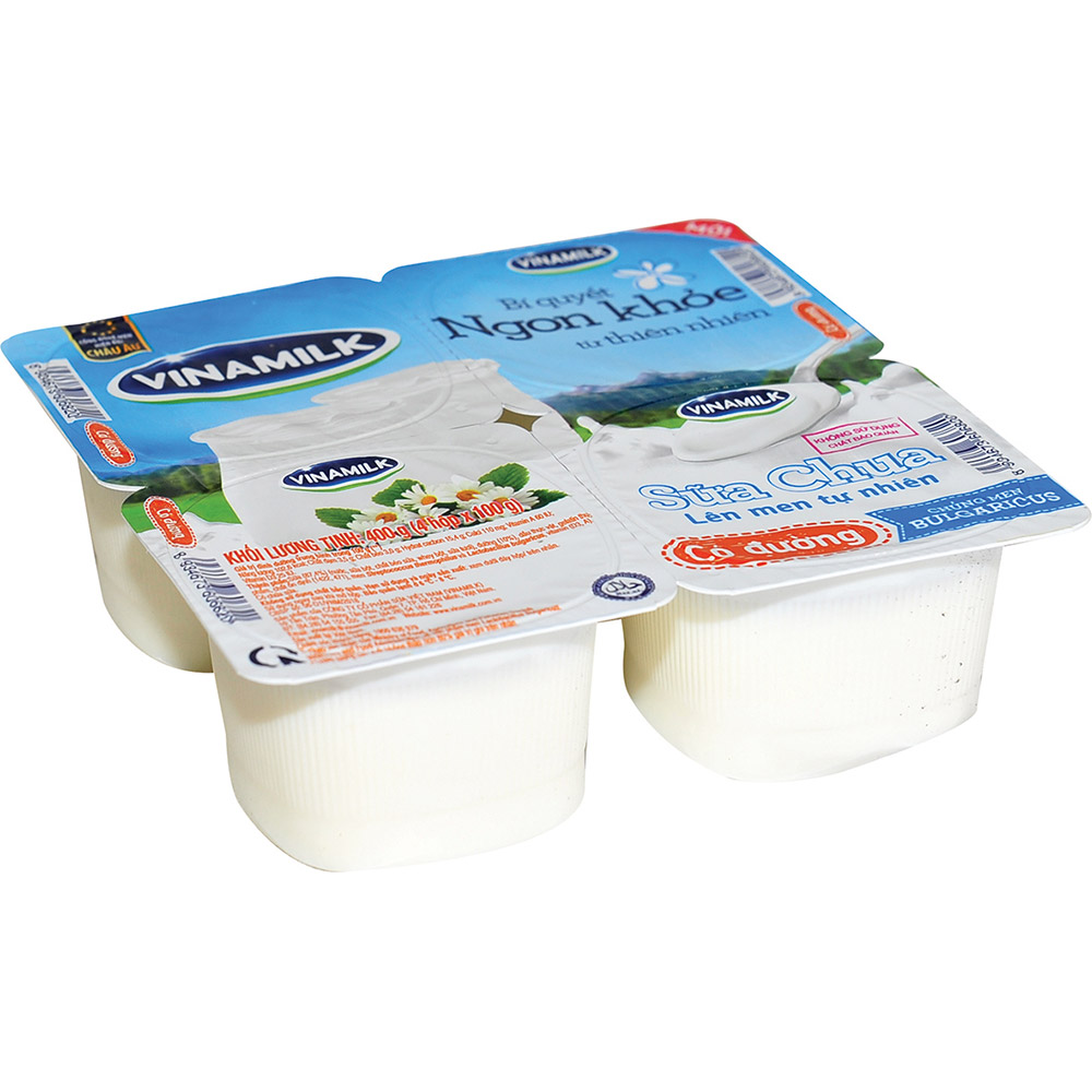 Sữa Chua Vinamilk Có Đường 100g x 48 Hộp