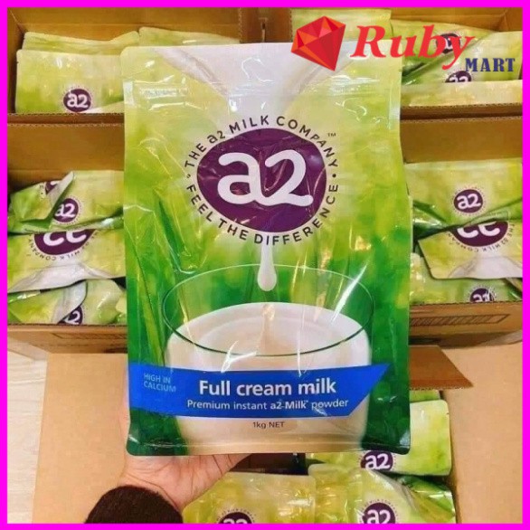 sữa tươi dạng bột a2 nguyên kem cho người lớn và trẻ em gói & lon 1kg 4