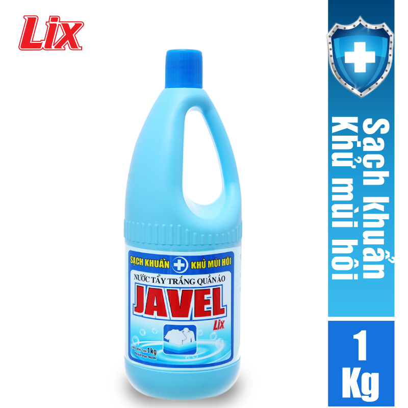 Nước tẩy trắng quần áo LIX javel 1kg JL100