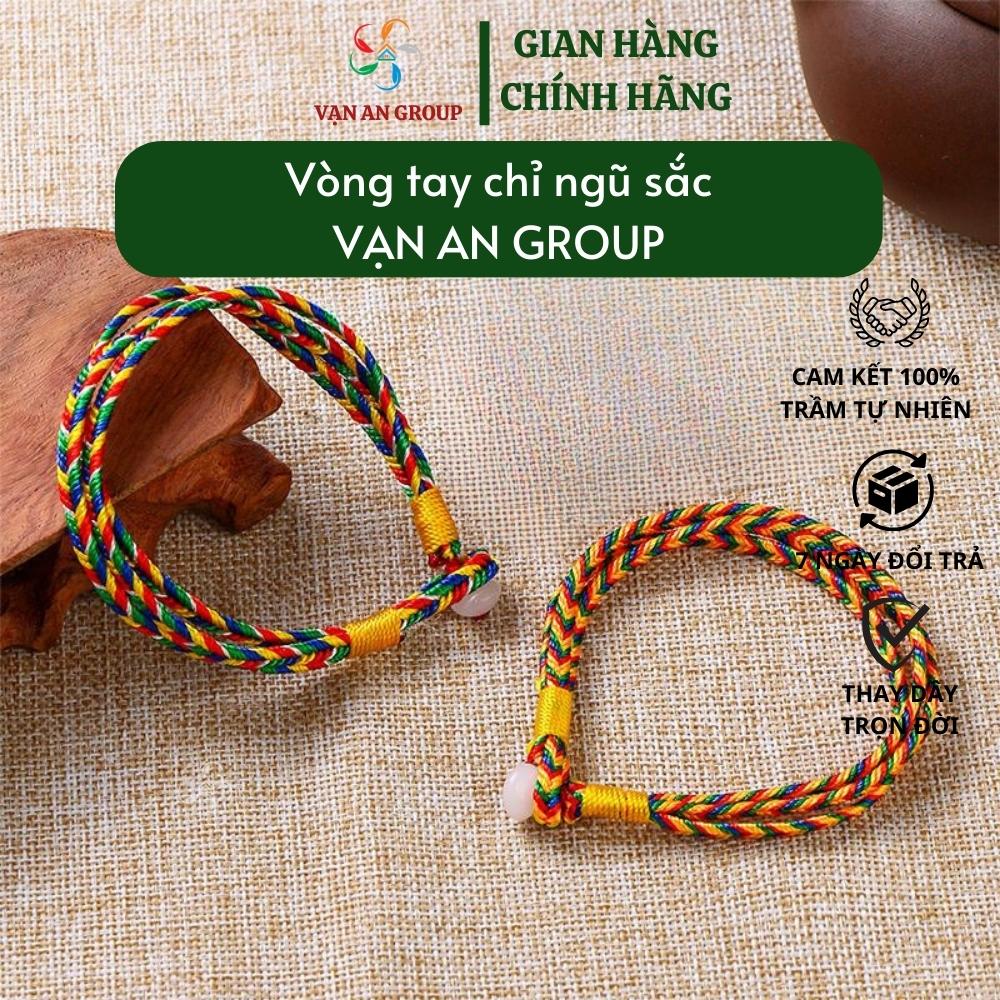 Vòng tay chỉ ngũ sắc Vạn An Home, vòng ngũ sắc Tây Tạng mang đến may mắn, bình an, tài lộc