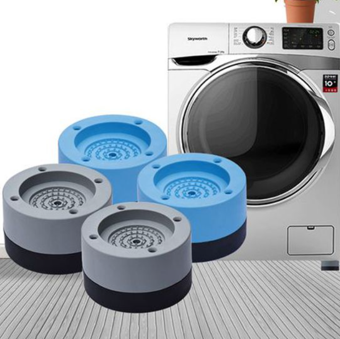 ( CHỐNG RUNG LẮC MÁY GIẶT )   SET 4 ĐỆM LÓT BẰNG CAO SU CHỐNG RUNG DÀNH CHO MÁY GIẶT - SÉT 4 CÁI ĐẾ KÊ CHÂN MÁY GIẶT CHỐNG RUNG SILICON CAO CẤP