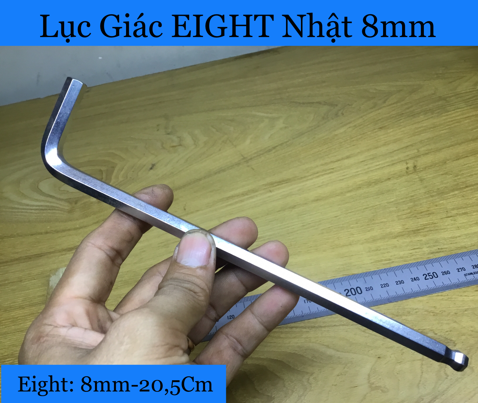 Lục giác nhật eight 8mm-20,5cm có từ