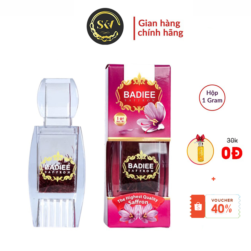 [Chính Hãng] 1g Saffron Badiee loại 1 / Nhụy hoa nghệ tây IRAN nhập khẩu chính ngạch