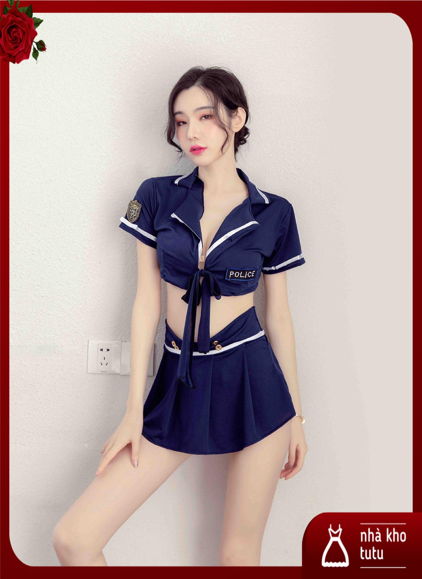 Set đồ ngủ Cosplay Pol.ice thun gợi cảm L119