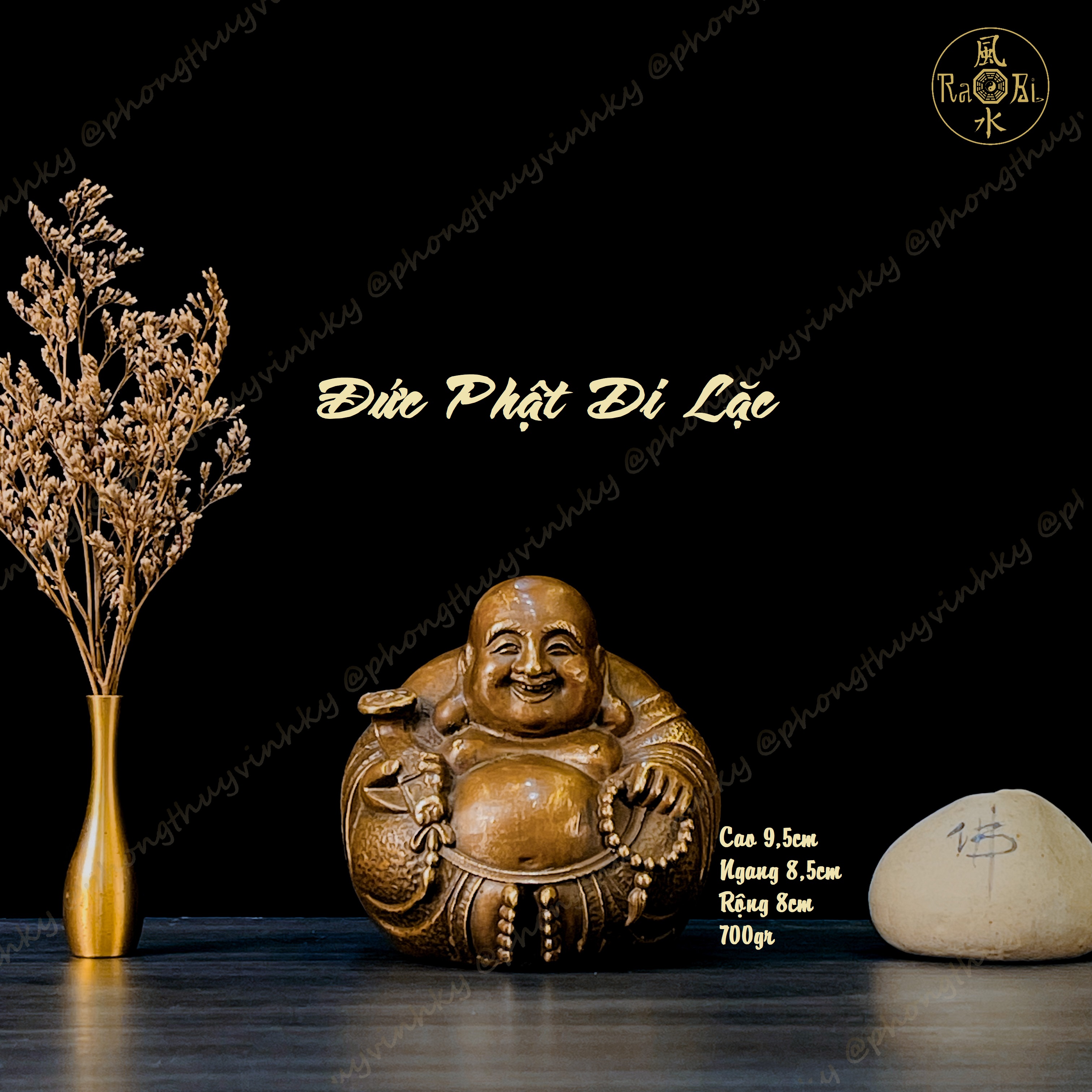 Di lặc tròn - tượng đồng phong thủy - đồ đồng mỹ nghệ