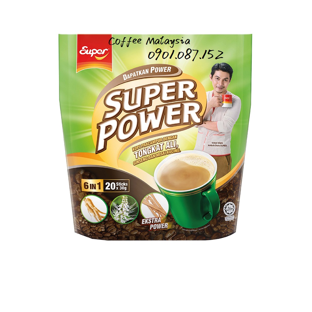 Cà phê Super Power Tongkat ali 6in1