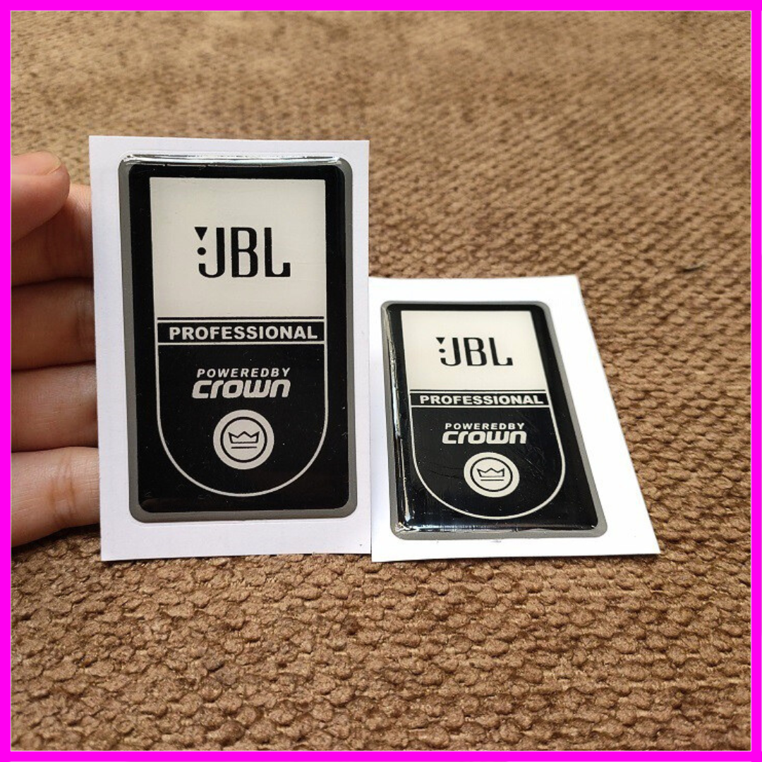 Tem loa jbl crown nhựa dẻo bóng - giá 2 tem