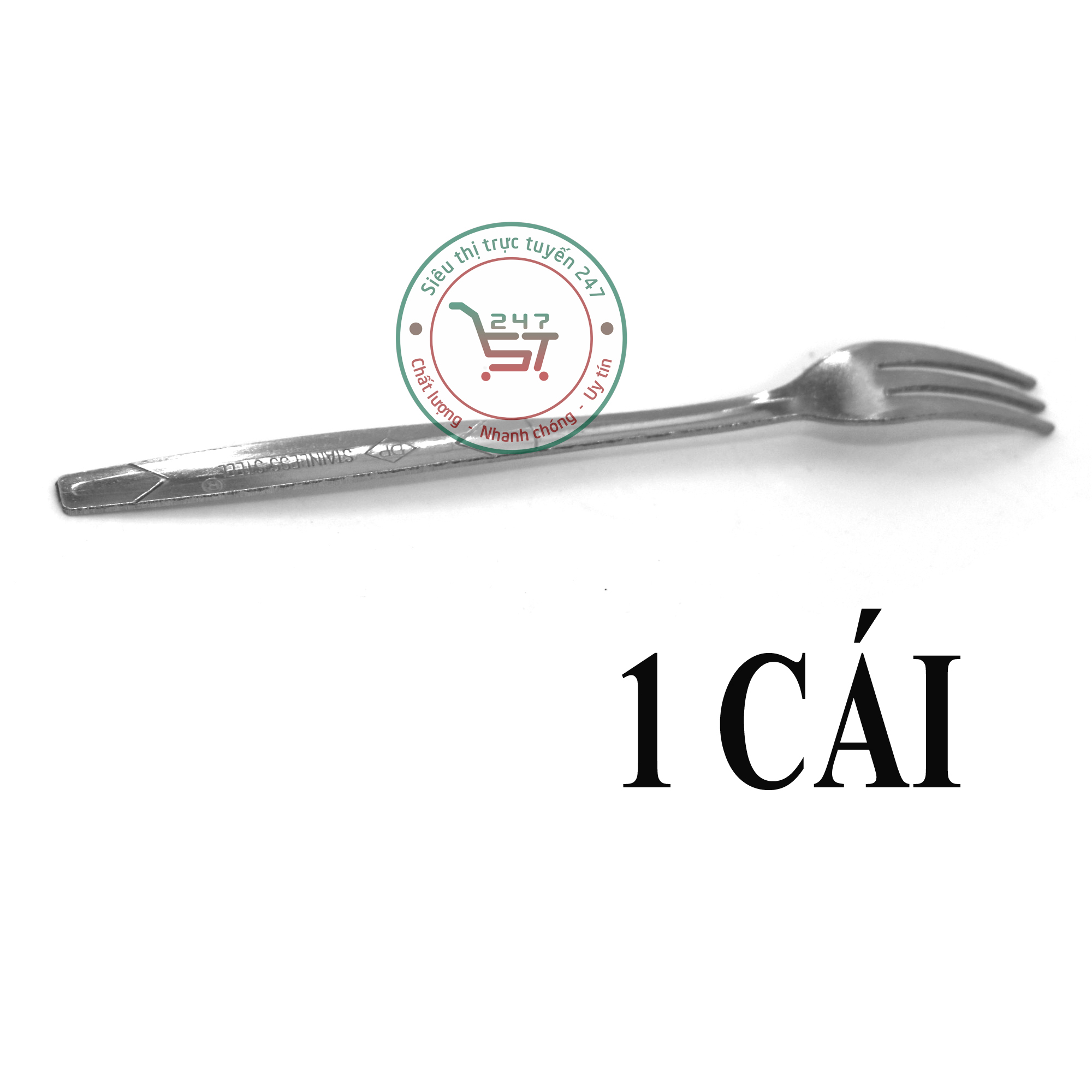 Nĩa ăn trái cây 3 chia bằng inox dày xịn sáng bóng không gỉ an toàn cho người dùng Nĩa 3 chia inox|Siêu thị trực tuyến 247