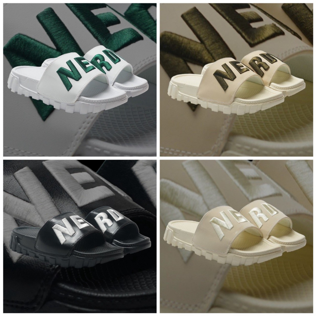 Dép chữ "THÊU CAO CẤP" Dép quai ngang nam nữ NERRDY THÊU cao cấp 4cm Api bền, chữ NERRDY Full Màu hot 2023
