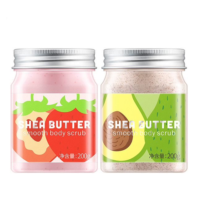 [GIẢM 5% ĐƠN 129K][HCM]Kem Tẩy Tế Bào Chết Laikou Shea Butter Smooth Body Scrub Chiết Xuất Dâu Tây Và Bơ 200ml