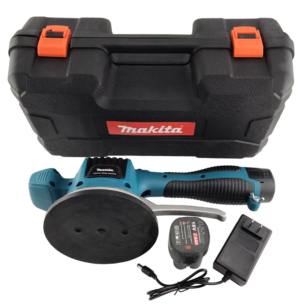 MÁY RUNG ỐP LÁT GẠCH MAKITA 18V - 6 CẤP RUNG - MÁY 2 PIN 18v Pin 4 Cell, Động Cơ Không Chổi Than - BH 12 Tháng