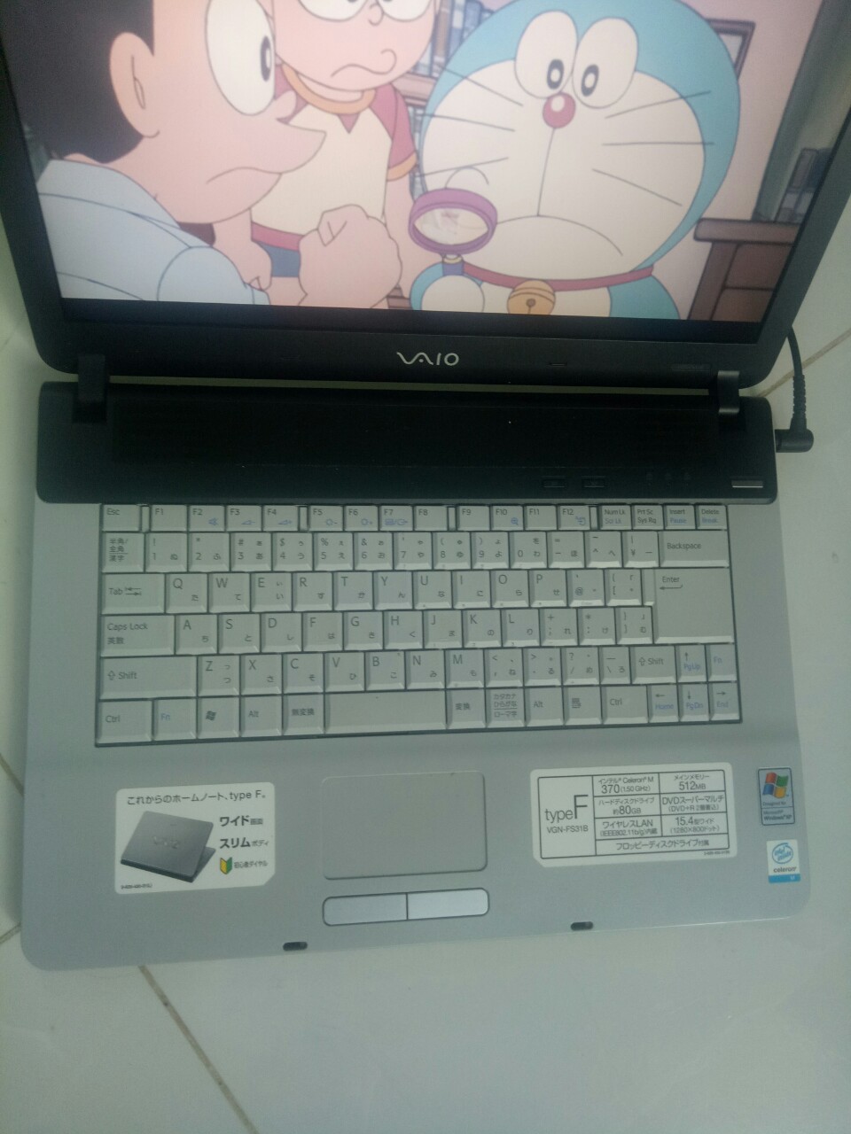 Laptop sony cho bé sem doremon