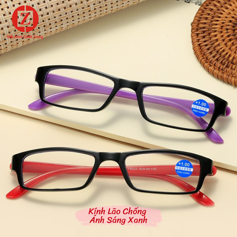 Kính viễn thị, Lão Thị mẫu mới Chống ánh sáng xanh , Khung kính nhỏ lịch sự, Kính Đọc Sách + 1.00, + 1.50, + 2.00, + 2.50 + 3.00, + 3.50, + 4.00 mã T8025