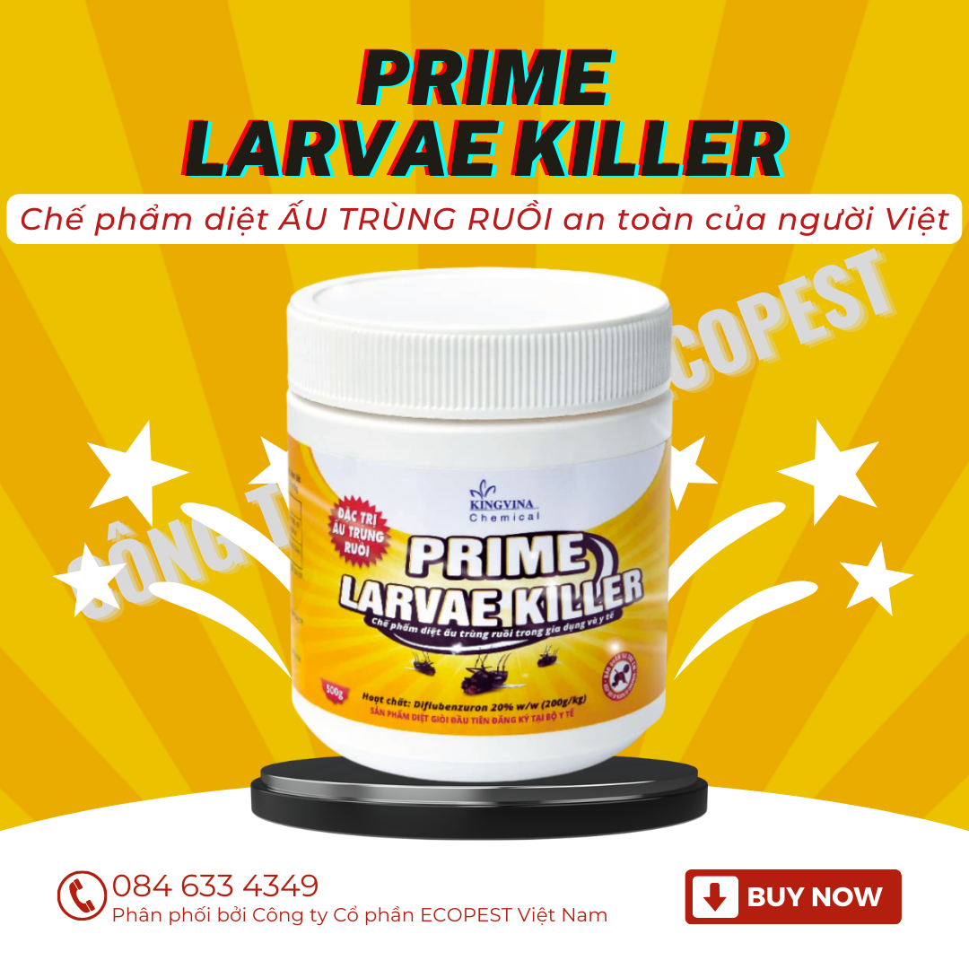 Prime larvae killer - sản phẩm diệt ấu trùng ruồi