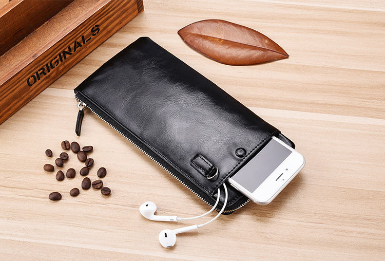 Ví cầm tay nam nữ Unisex- Ví nam, ví nữ dáng dài. Bao da điện thoại cực mỏng Torino VCT100. Bóp cầm tay nhỏ gọn