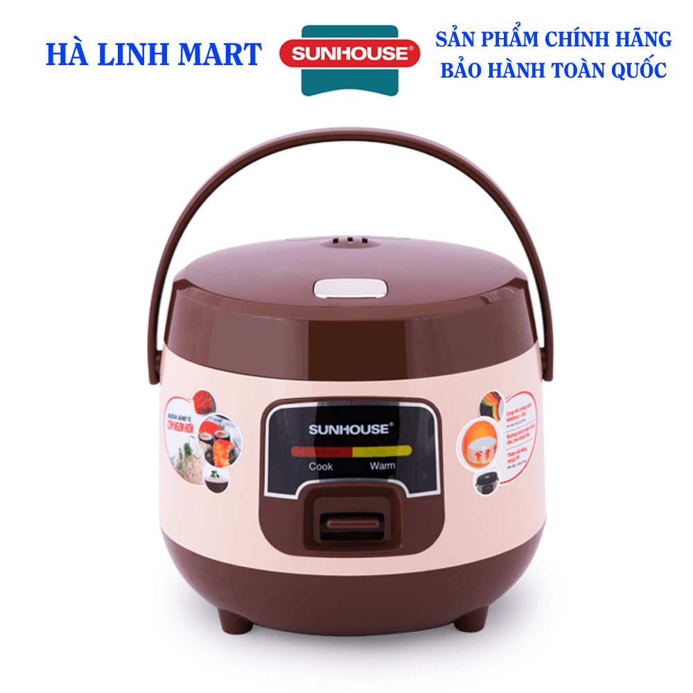 Nồi cơm điện sunhouse shd8208 - công suất 400w - nồi cơm điện dung tích 1 lít - bảo hành 12 tháng