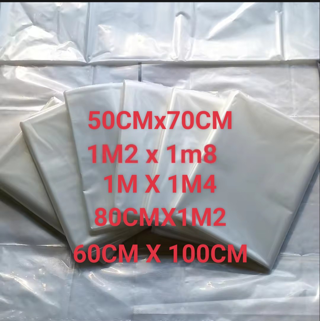 Túi Nilong Khổ Lớn 1M2 x 1M8 ,1MX1M4 Dày 8zem ,Túi PE Lồng Bao Tải, Bọc Bảo Quản hàng Hóa Loại Không Quai