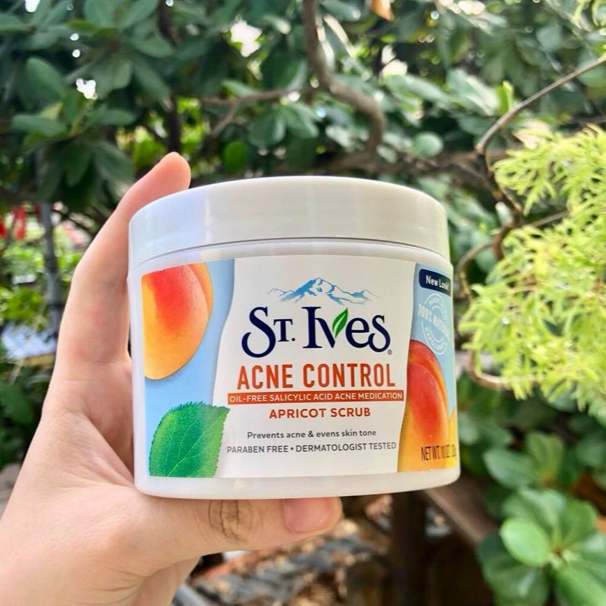 Tẩy da chết st.ives cho mặt và toàn thân hương mơ 283g