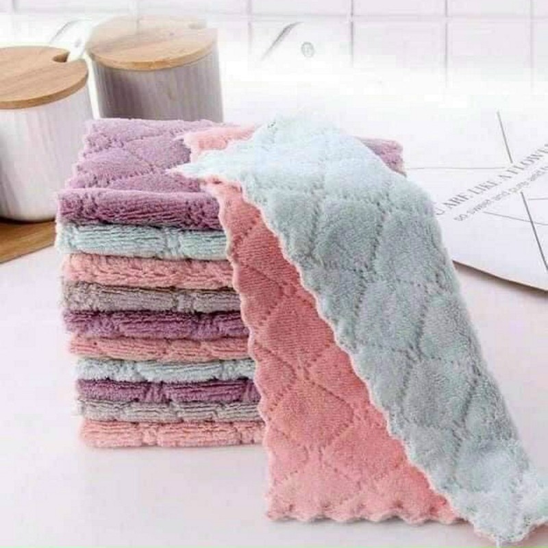Khăn lau bếp đa năng siêu thấm hút, mềm mịn - Khăn dùng trong bếp ăn, nhà tắm, phòng khách G005