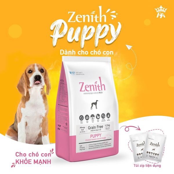 Hạt mềm cho chó Zenith Puppy, Hạt mềm dinh dưỡng cho chó con