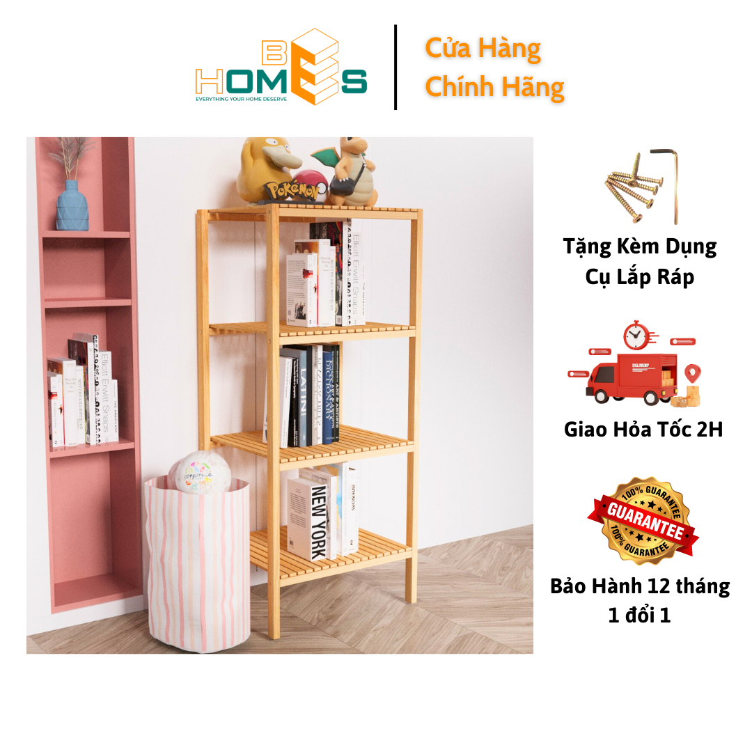 Kệ lò vi sóng gỗ Behomes 4 tầng