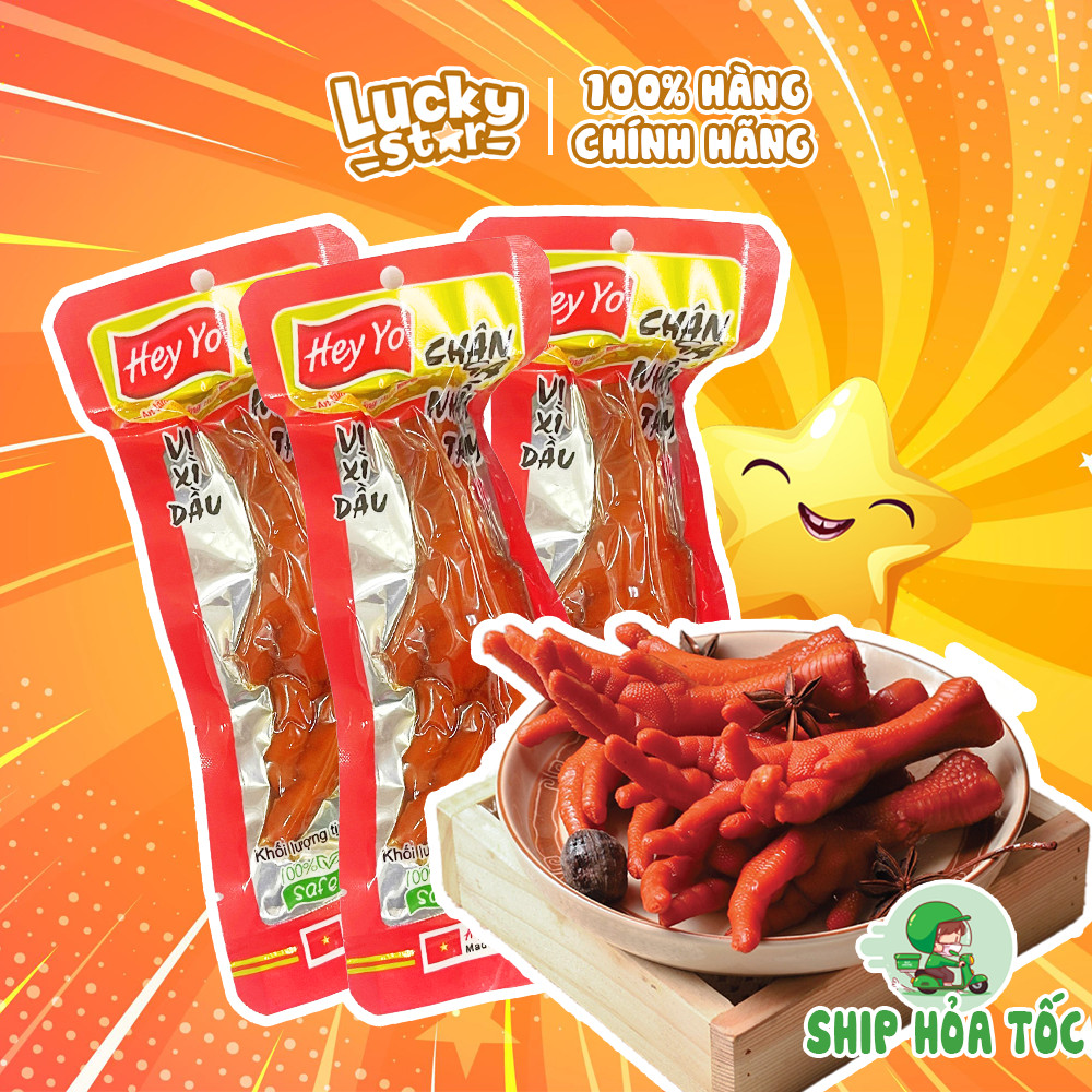 Chân gà cay đồ ăn vặt snack ngon vị xì dầu thơm ngon đậm đà