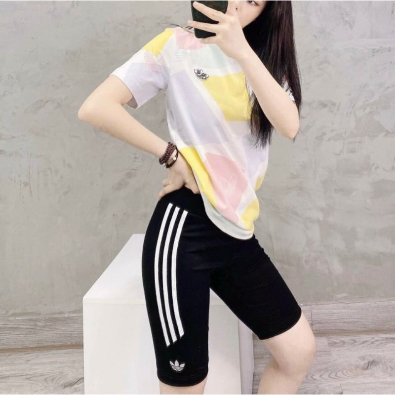 Quần legging lửng vải cao cấp thun ngố nữ co giãn tốt dáng ôm