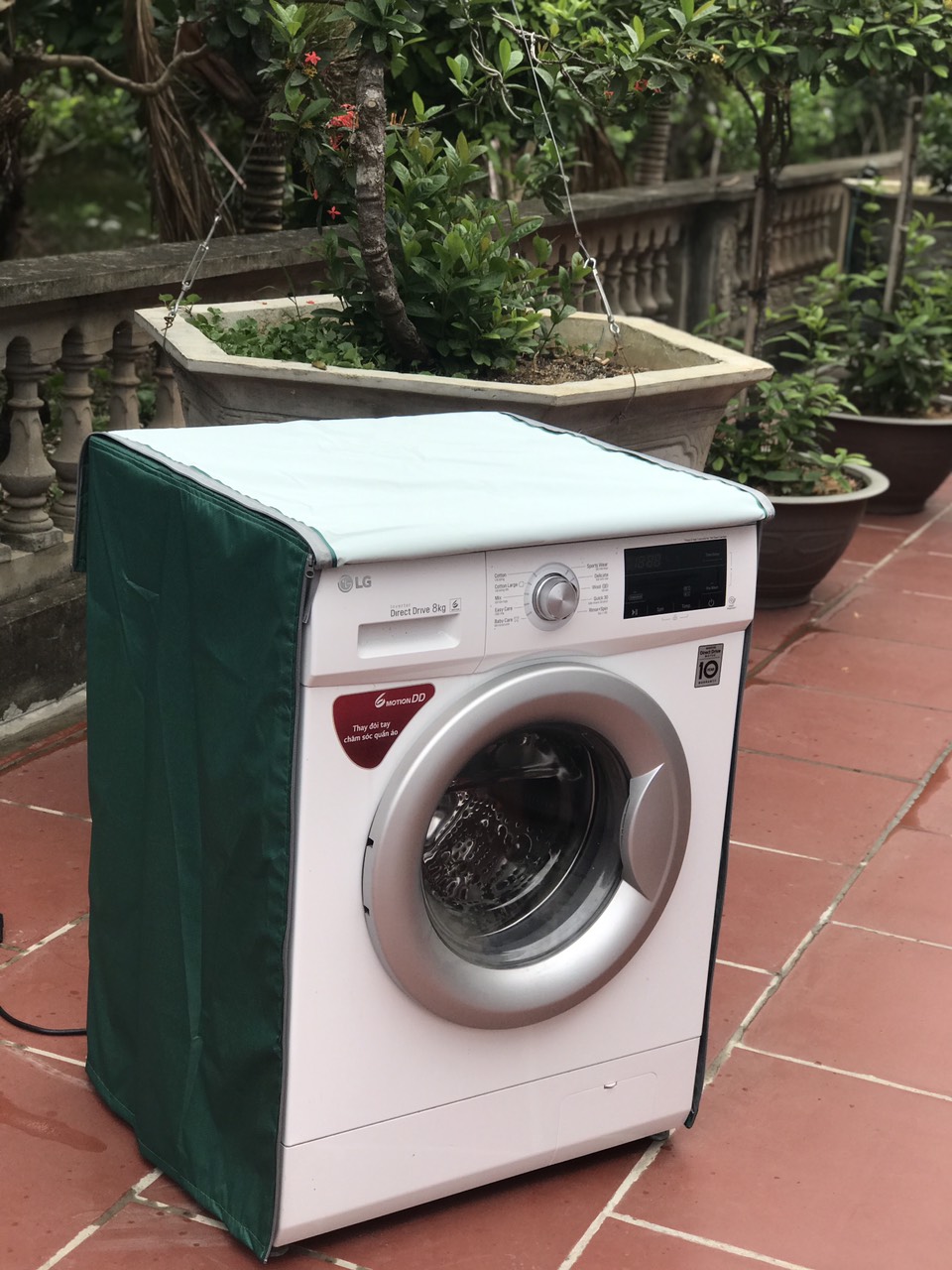 Áo trùm máy giặt cửa ngang ( vải dù )