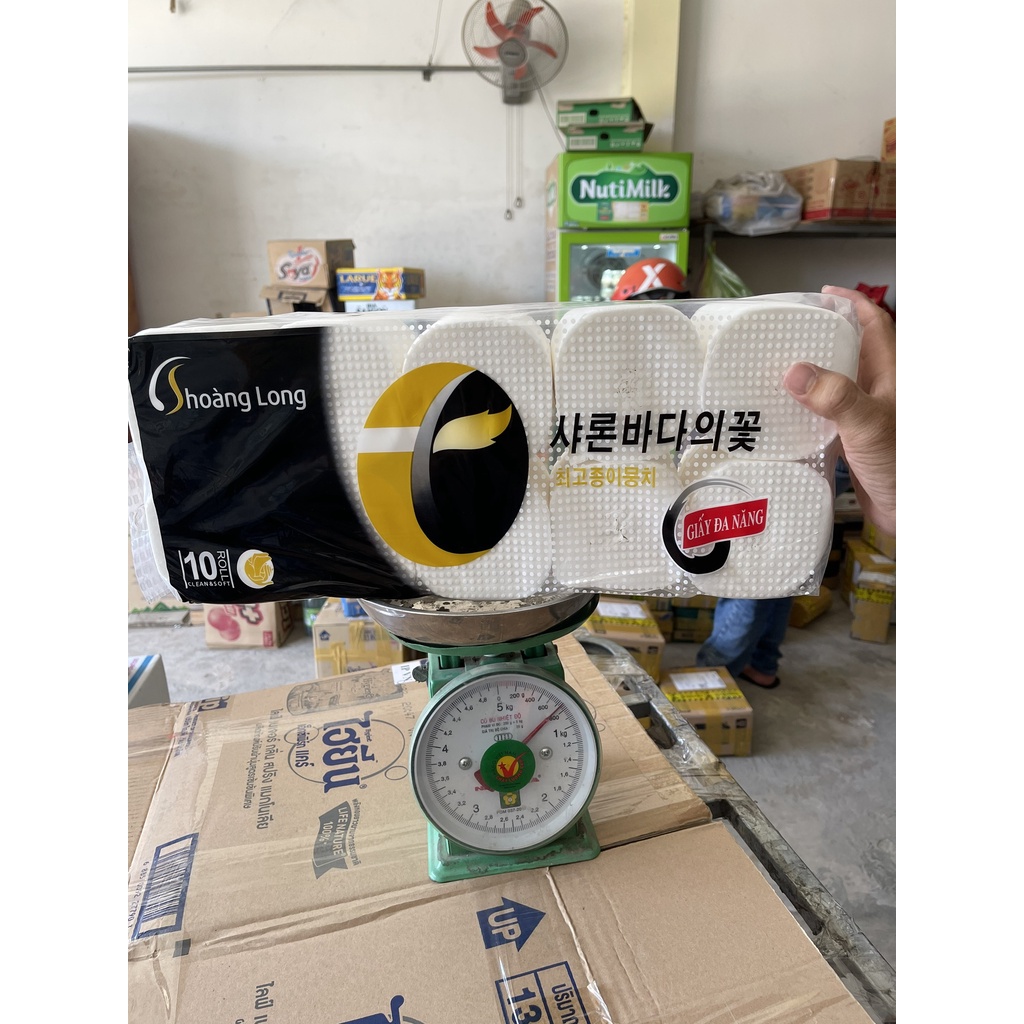 Giấy cuộn, giấy vệ sinh không lõi Hoàng Long hàn quốc 3 lớp