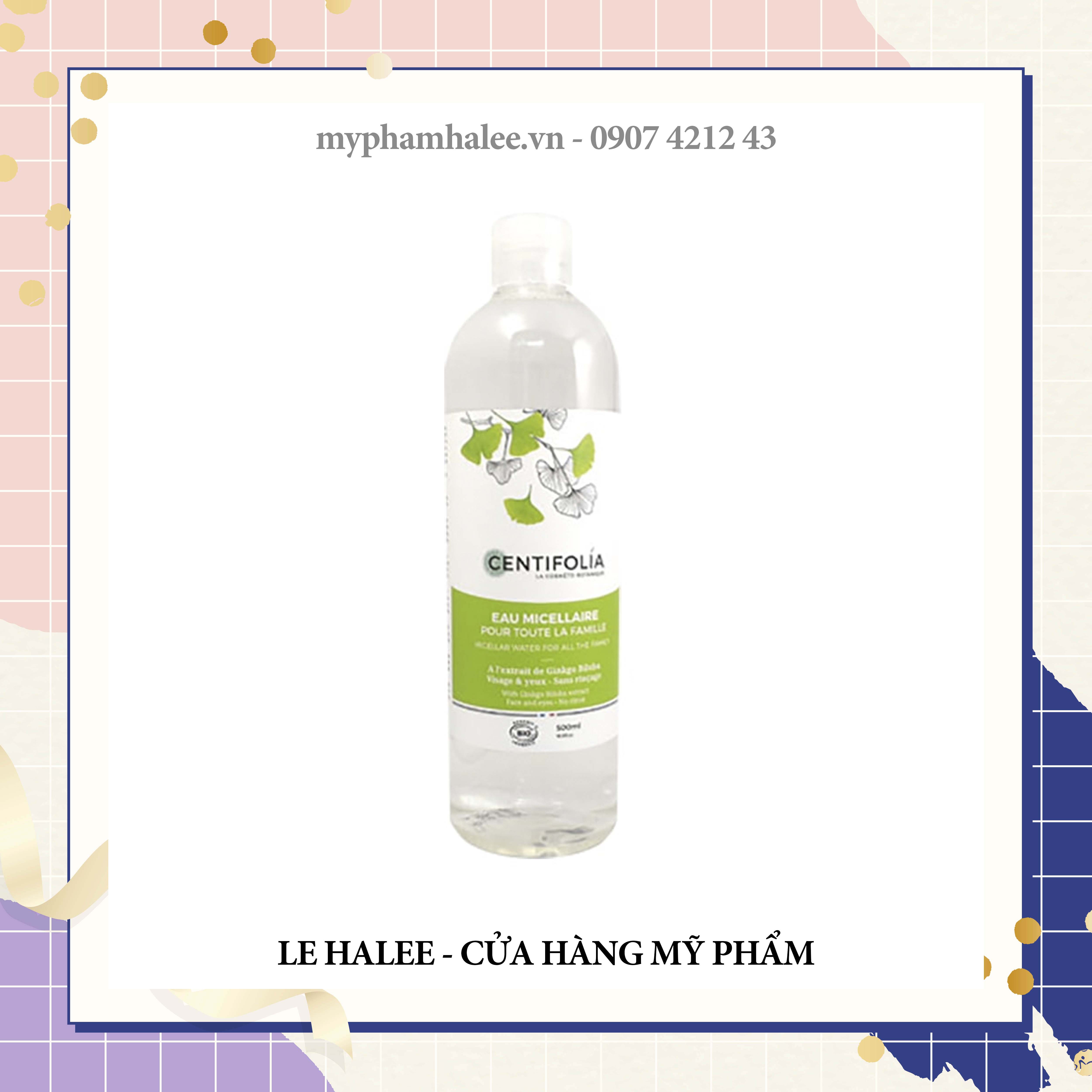 Nước Tẩy Trang Centifolia Eau Micellaire 500ml