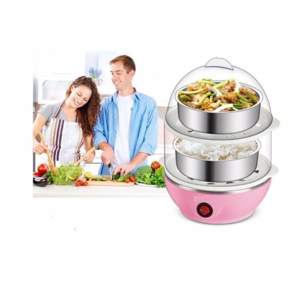 Nồi luộc, hấp trứng và bánh 2 tầng đa năng - Kmart - Máy hấp thực phẩm 2 tầng