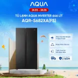 Tủ lạnh Aqua Inverter 646L AQR-S682XA(FS) - Freeship toàn quốc - Bảo hành 2 năm