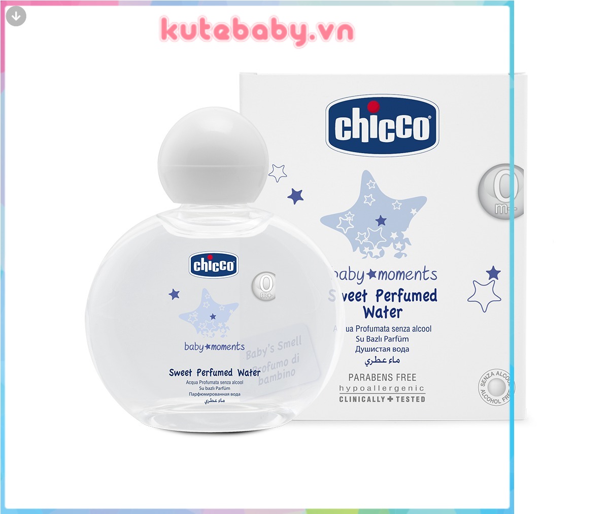 Nước hoa cho bé hương tự nhiên chicco 0+ 100ml