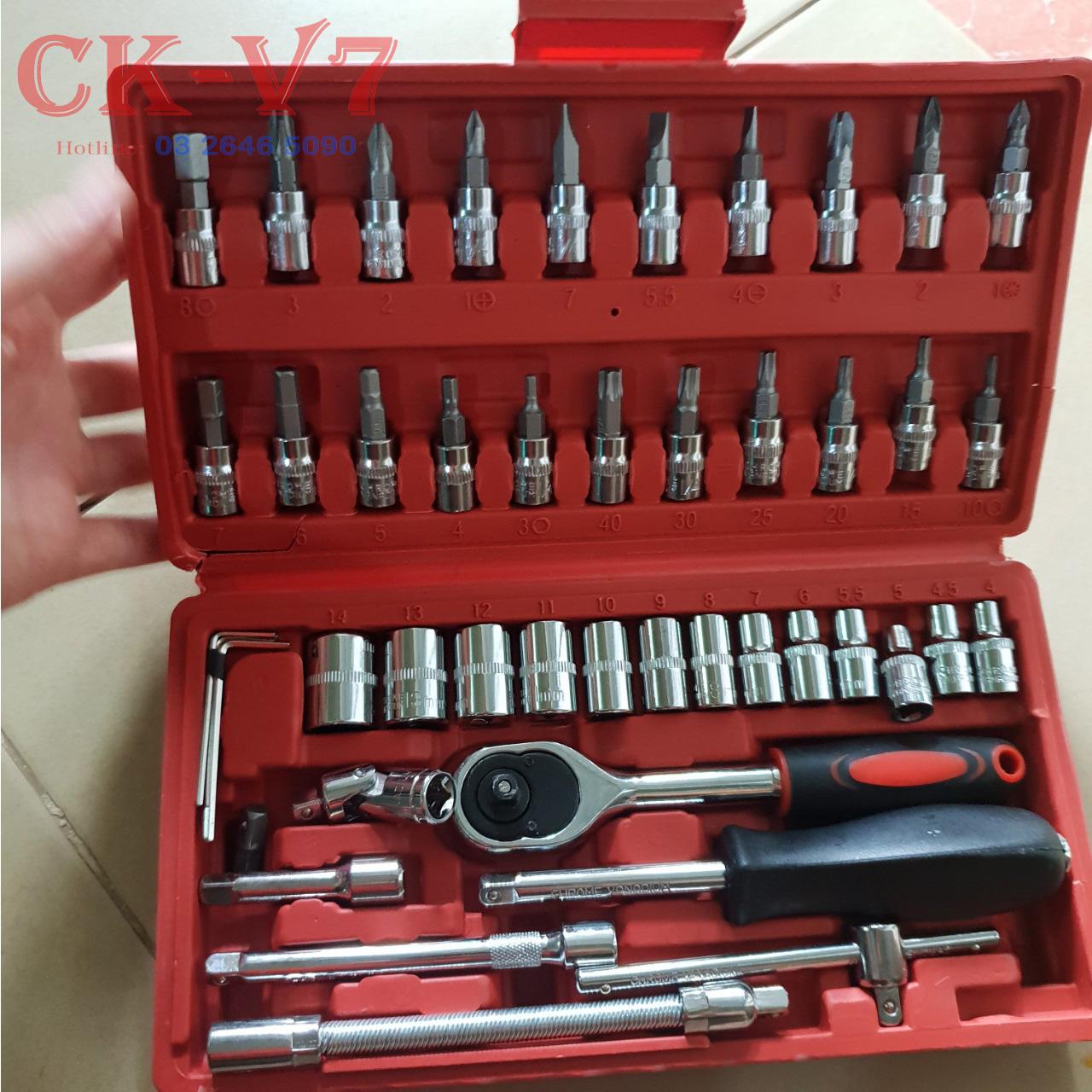 Bộ dụng cụ sửa chữa đa năng 46 chi tiết tiện dụng