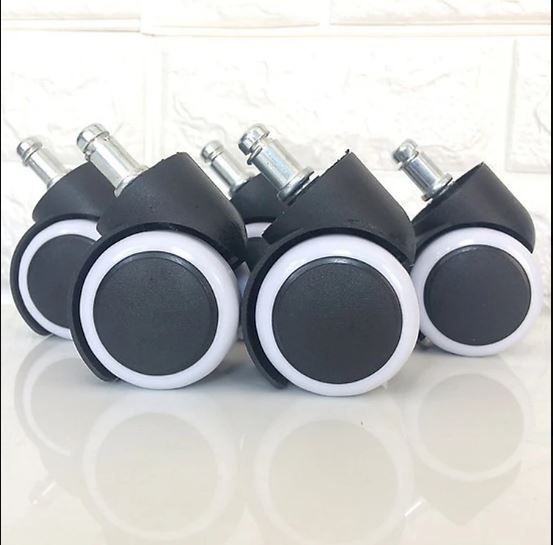Phụ kiện  bộ 5 bánh xe cho  ghế xoay văn phòng (dành cho mẫu ghế xoay văn phòng C010)_Kiểm tra thông số trước khi đặt hàng