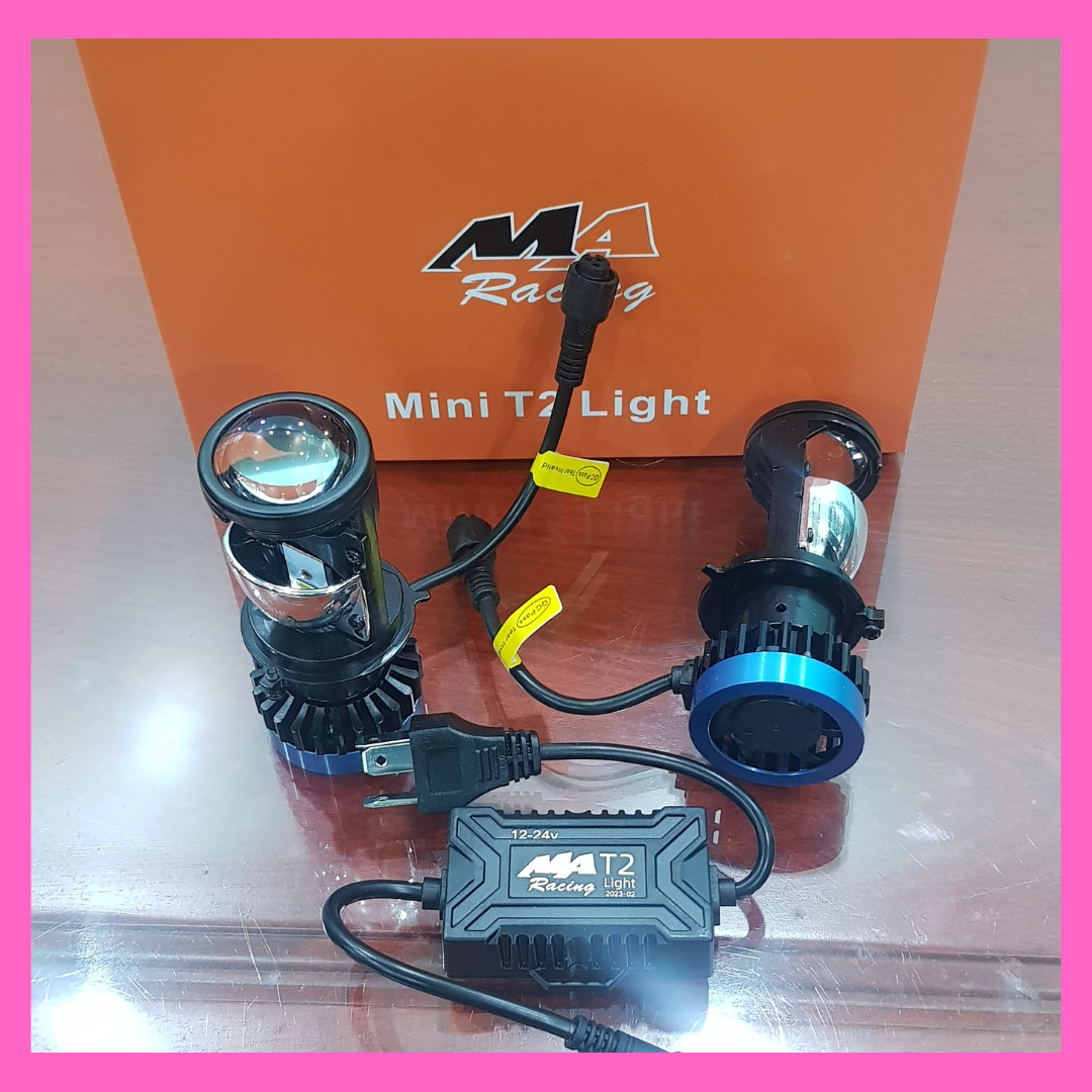 Bóng đèn led bi cầu mini T2 Light 60W/ Tặng 1 bóng hậu nháy Audi