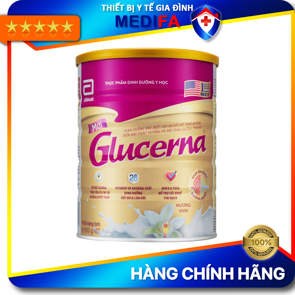 Sữa Tiểu Đường Glucerna 850g Abbott Hoa Kì Hương Vani - Sữa Bột Glucerna Chính Hãng