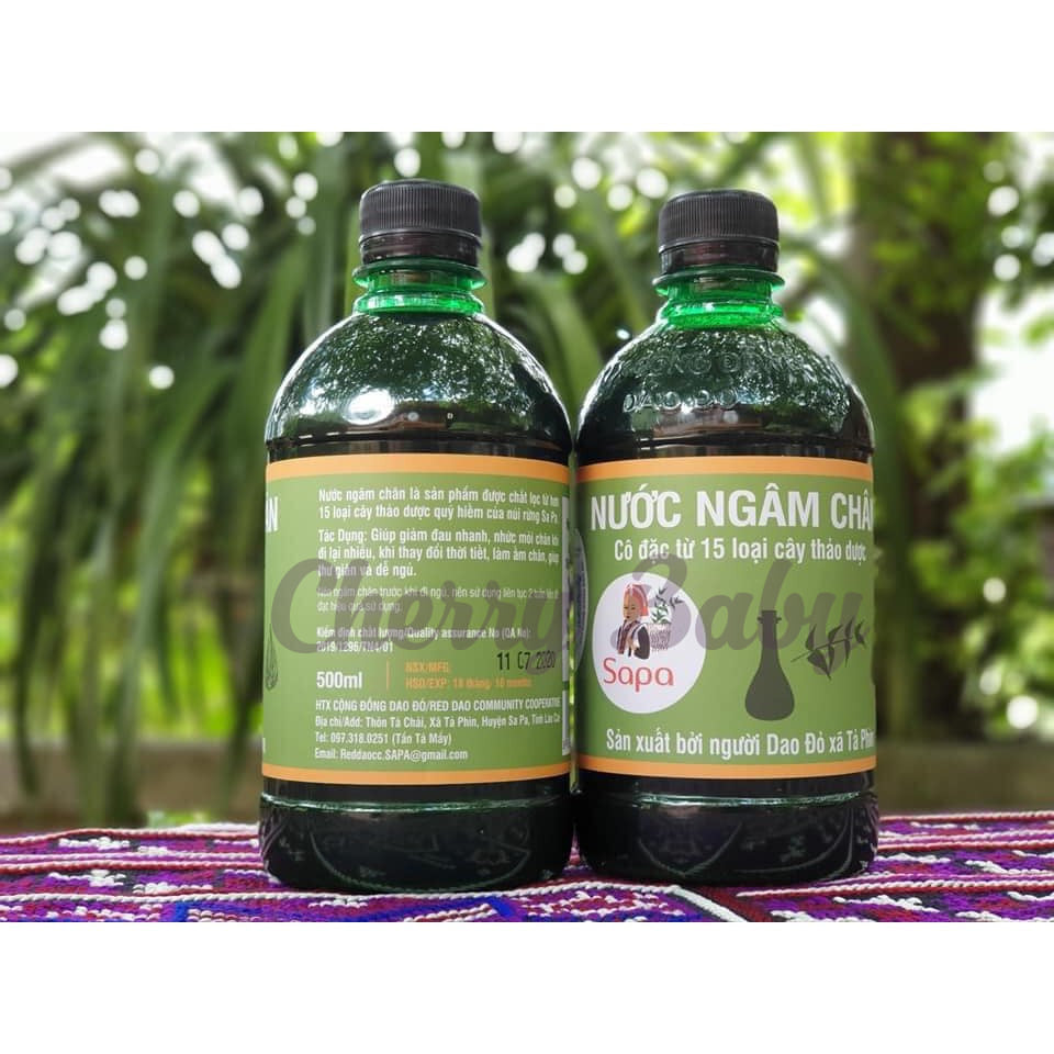 Combo 2 chai ngâm chân thảo dược Dao Đỏ