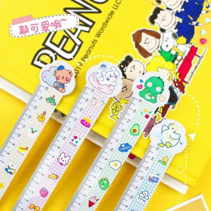 Thước dẻo hoạt hình họa tiết đáng yêu 15cm