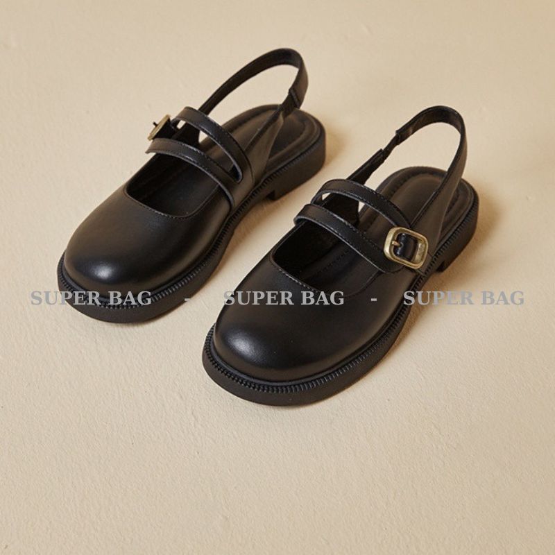 Giày búp bê nữ, Lolita đế cao 3 phân chất đẹp 2 quai chéo tôn chân dễ phối đồ 466
