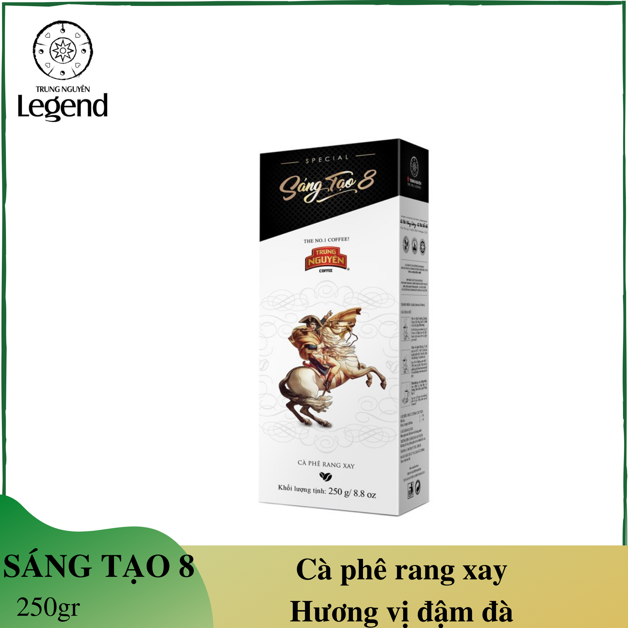 Cà phê Sáng Tạo 8 Trung Nguyên - Hộp 250 gr - Trung Nguyên Legend - Cà phê pha phin
