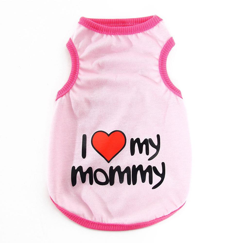Quần áo chó mèo thú cưng - áo ba lỗ love - tttc1, áo thời trang cho cún tại shoptiencih92