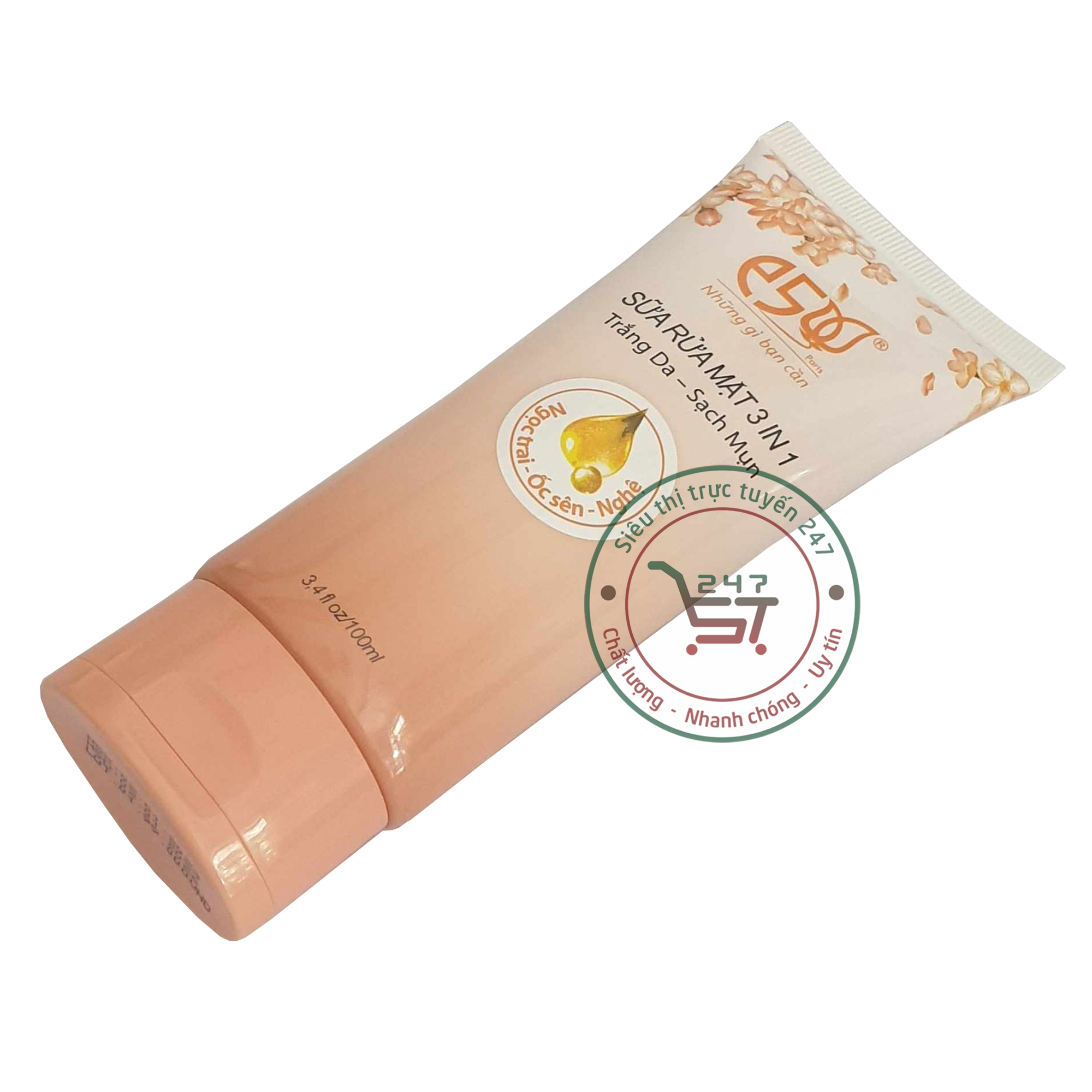 Sữa rửa mặt sáng da sạch mụn 3in1 E5 100ml làm đẹp da hiệu quả