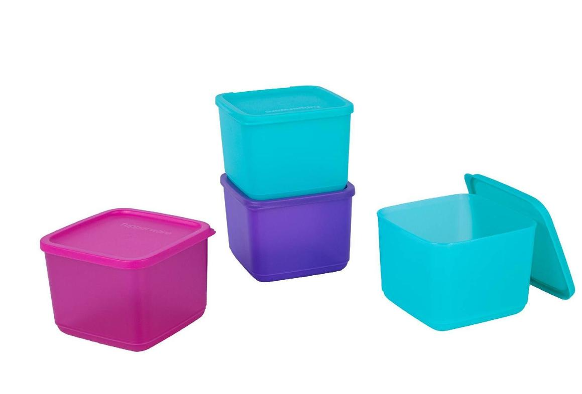 [HCM]Bộ hộp bảo quản thực phẩm Small Summer Fresh Tupperware chính hãng(4 hộp