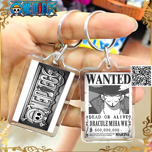 [HCM]1044 Móc khóa Anime Đảo hải tặc - OnePiece hình 4 Kiếm sĩ Mắt diều hâu” Dracule Mihawk một Shichibukai đầu tiên